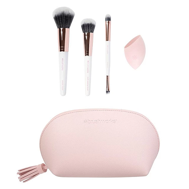 Putni set četkica i sunđer za šminkanje 5060903873717 | Brushworks | kozmo.rs Putni set četkica i sunđer za šminkanje 5060903873717 | Brushworks | kozmo.rs