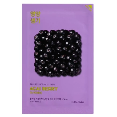 Holika Holika Pure Essence maska za lice sa ekstraktom asai bobica 23ml