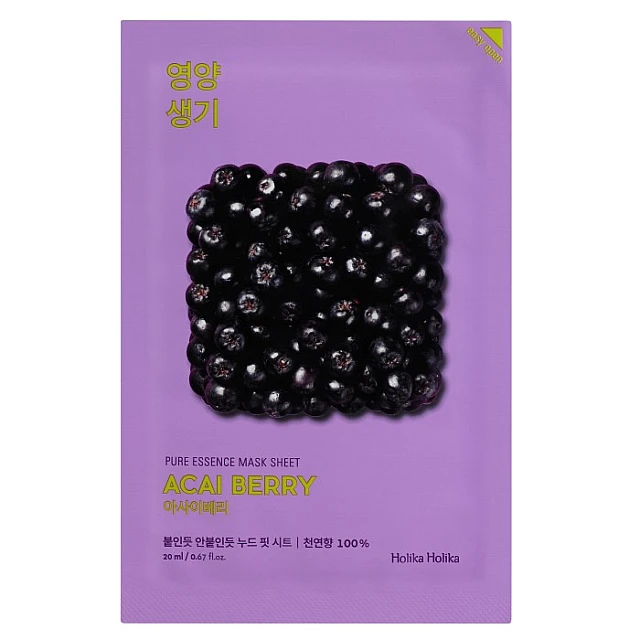 Holika Holika Pure Essence maska za lice sa ekstraktom asai bobica 23ml 8806334368142 | HOLIKA HOLIKA | KOZMO