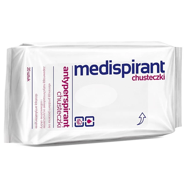 MEDISPIRANT Antiperspirant vlažne maramice 20kom 5906071004570 ⏐ Bioliq ⏐ Kozmo.rs MEDISPIRANT Antiperspirant vlažne maramice 20kom 5906071004570 ⏐ Bioliq ⏐ Kozmo.rs