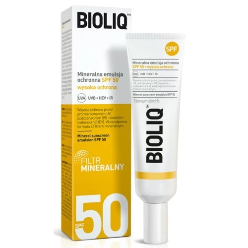 Mineralna UV krema za zaštitu kože od sunca SPF 50 Bioliq 30 ml