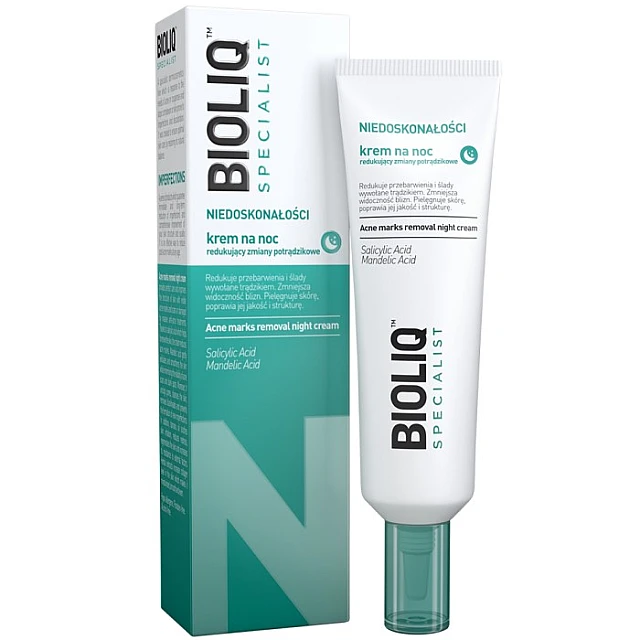Noćna krema za lice protiv ožiljaka od akni sa salicilnom kiselinom Bioliq Specialist Imperfections 30 ml 5906071029443 ⏐ Bioliq ⏐ Kozmo.rs
