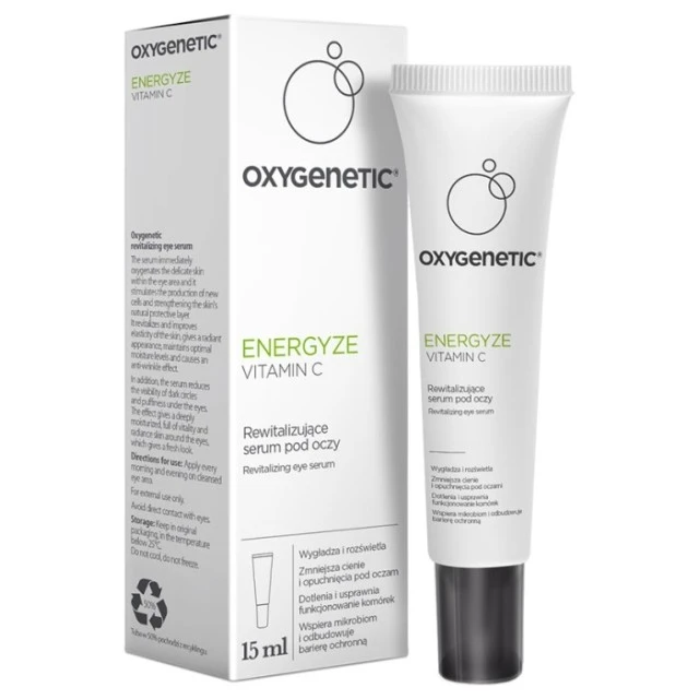 OXYGENETIC ENERGYZE VITAMIN C Revitalizujući Serum za predeo oko očiju sa vitaminom C 15ml 5902802704276 ⏐ Bioliq ⏐ Kozmo.rs