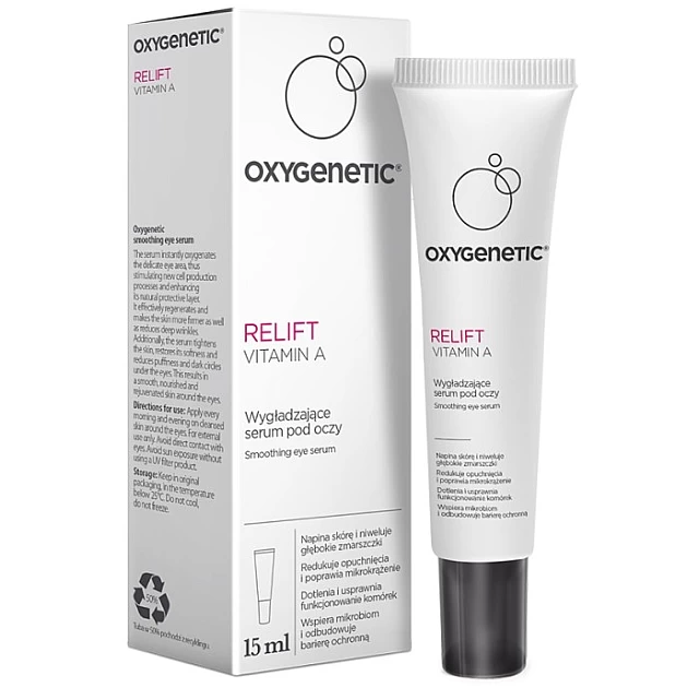 OXYGENETIC RELIFT VITAMIN A Anti-aging serum za predeo oko očiju sa vitaminom A 15ml 5902802704368 ⏐Bioliq ⏐ Kozmo.rs OXYGENETIC RELIFT VITAMIN A Anti-aging serum za predeo oko očiju sa vitaminom A 15ml 5902802704368 ⏐Bioliq ⏐ Kozmo.rs