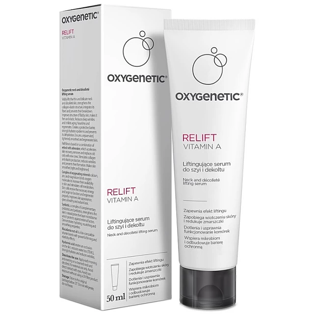 OXYGENETIC RELIFT VITAMIN A Lift-up serum za zatezanje vrata i dekoltea sa vitaminom A 50ml 5902802704771 ⏐Bioliq ⏐ Kozmo.rs OXYGENETIC RELIFT VITAMIN A Lift-up serum za zatezanje vrata i dekoltea sa vitaminom A 50ml 5902802704771 ⏐Bioliq ⏐ Kozmo.rs