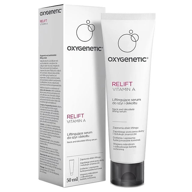 OXYGENETIC RELIFT Vitamin A Anti-aging dnevni serum za licesa vitaminom A i zaštitnim faktorom SPF15 50ml 5902802704801 ⏐Bioliq ⏐ Kozmo.rs