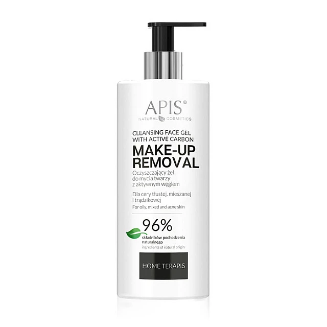 HOME TERAPIS Gel za čišćenje lica sa aktivnim ugljem 300ml  | APIS COSMETICS | Kozmo