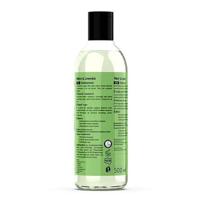 ENERGY SHOT - Gel za tuširanje sa mirisom nane i limete 500ml | APIS COSMETICS | Kozmo
