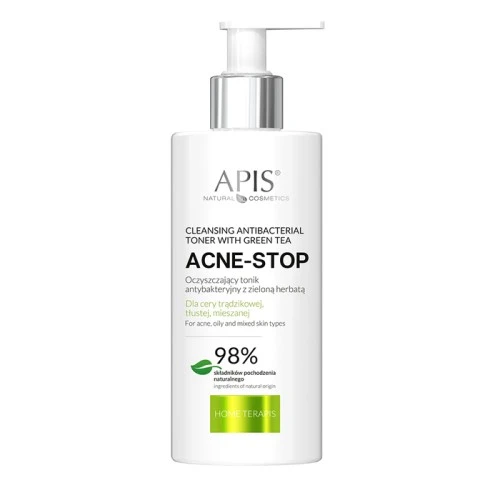  ACNE - STOP Čišćenje lica - Antibakterijski tonik sa zelenim čajem 300 ml