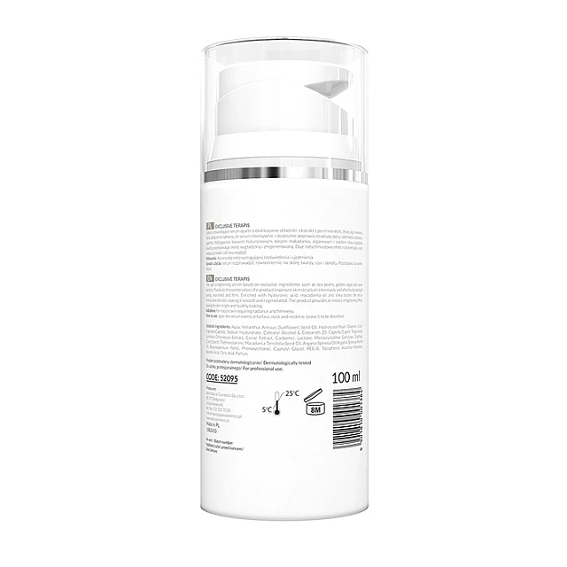 EXCLUSIVE TERAPIS - Serum za lice za posvetljivanje kože sa biserom, zlatnim algama i kavijarom - 100 ml | APIS COSMETICS | Kozmo EXCLUSIVE TERAPIS - Serum za lice za posvetljivanje kože sa biserom, zlatnim algama i kavijarom - 100 ml | APIS COSMETICS | Kozmo