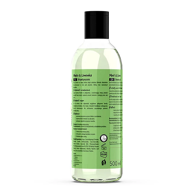 ENERGY SHOT - Gel za tuširanje sa mirisom nane i limete 500ml | APIS COSMETICS | Kozmo