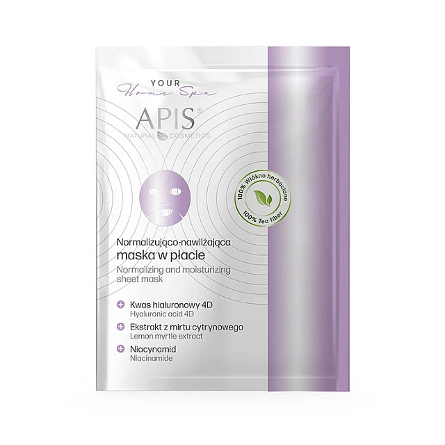 SHEET MASK - Maska za hidrataciju lica sa niacinamidom i hijaluronskom kiselinom 20g | APIS COSMETICS | Kozmo