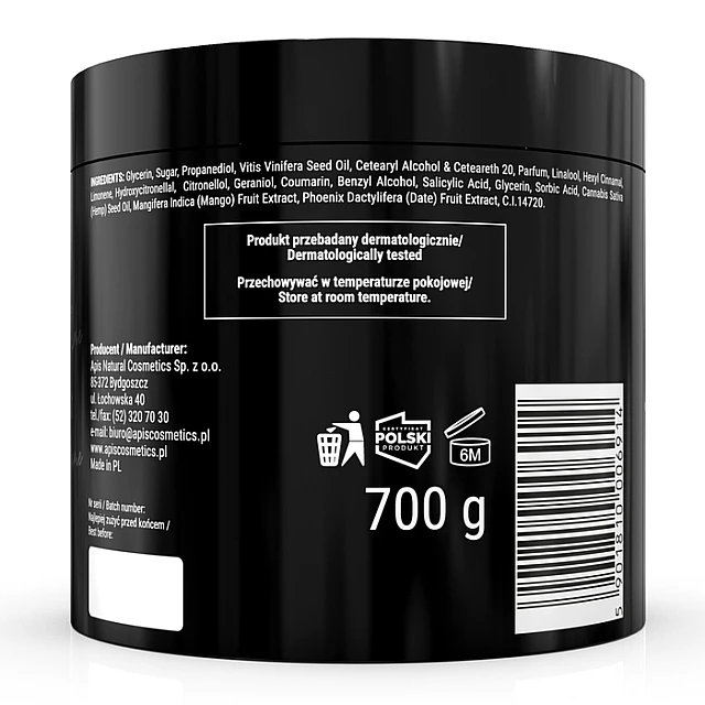PERFUME LINE - Piling za čišćenje tela, ruku i stopala 700 g „ROSE MADAME“  | APIS COSMETICS | Kozmo
