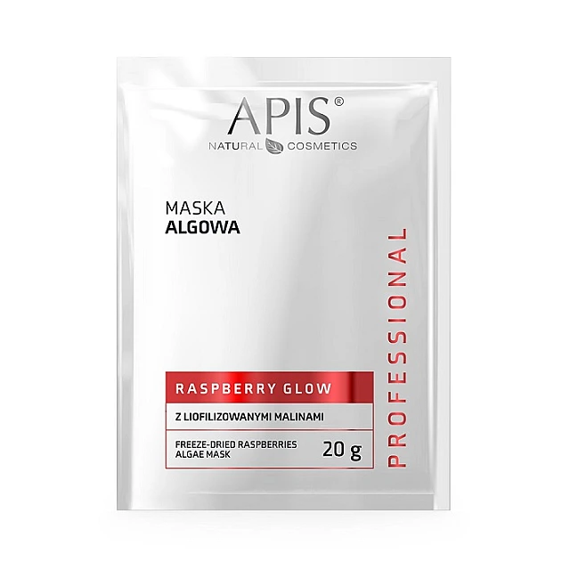 RASPBERRY GLOW Maska za lice od algi sa liofilizovanim malinama 20g |APIS COSMETICS| Kozmo
