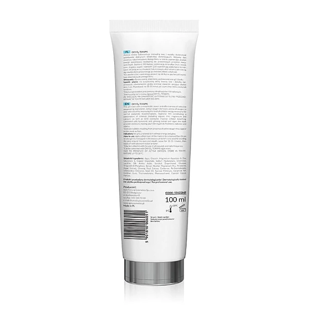 OXY O2 Gel maska za lice sa aktivnim kiseonikom 3u1 100ml |APIS COSMETICS| Kozmo