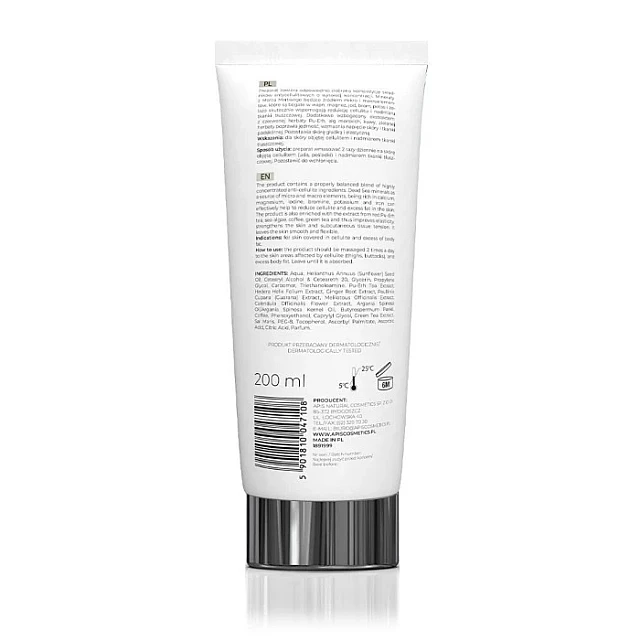 INSPIRATION - Koncentrovani serum sa mineralima Mrtvog mora i Pu-Erh crvenim čajem ANTICELULIT 200ml | APIS  COSMETICS| Kozmo