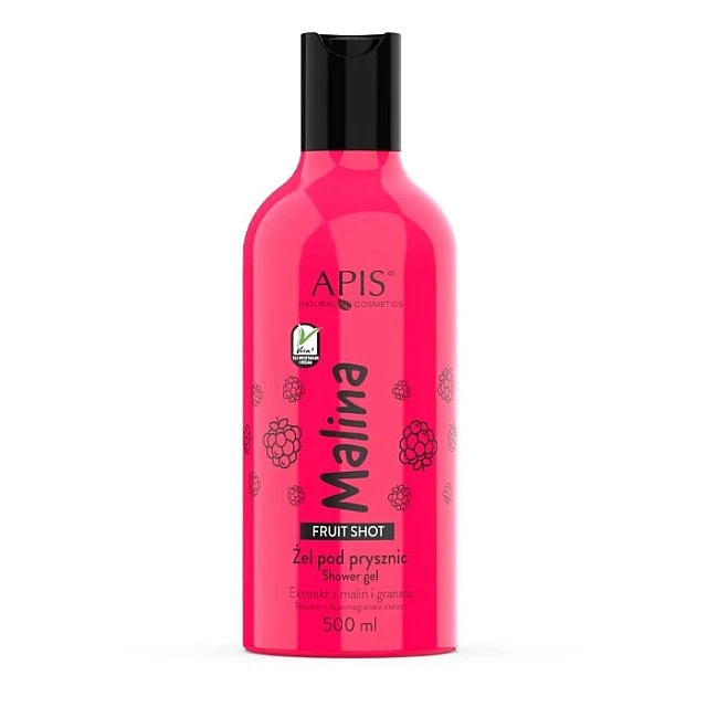 FRUIT SHOT - Gel za tuširanje Malina 500ml  | APIS COSMETICS | Kozmo