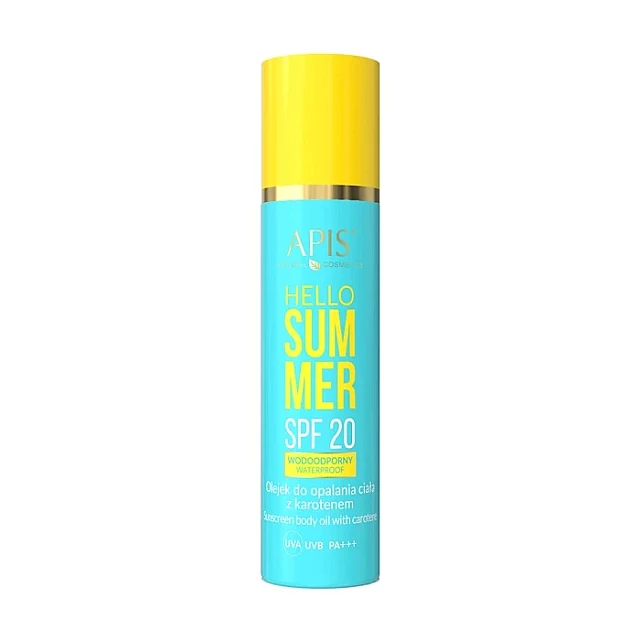  HELLO SUMMER - Ulje za Telo za Sunčanje sa Zaštitnim Faktorom SPF 20 i Karotenom 150ml | APIS COSMETICS | Kozmo