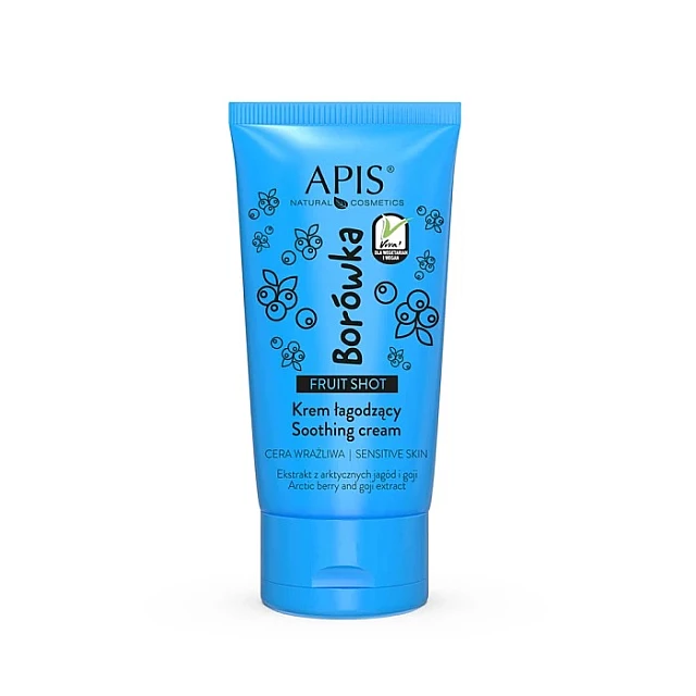 FRUIT SHOT - Umirujuća Krema za Lice sa Mirisom Borovnice 50ml | APIS COSMETICS | Kozmo