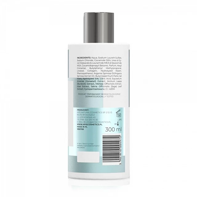 OPTIMA - Šampon za suvu i oštećenu kosu sa mineralima Mrtvog mora I arganovim uljem 300ml| APIS  COSMETICS| Kozmo