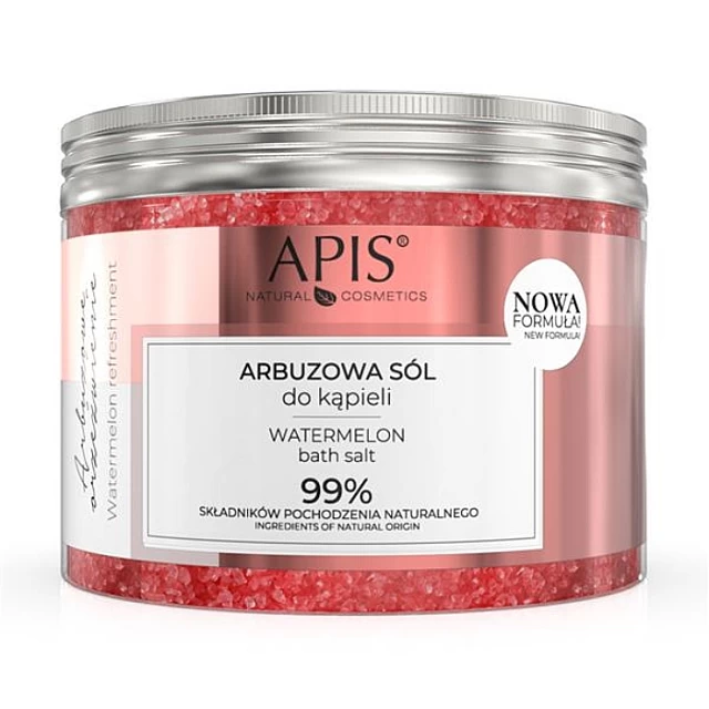 WATERMELON - Hidratantna so za kupanje sa ekstraktom lubenica i dinja 650g | APIS COSMETICS| Kozmo WATERMELON - Hidratantna so za kupanje sa ekstraktom lubenica i dinja 650g | APIS COSMETICS| Kozmo