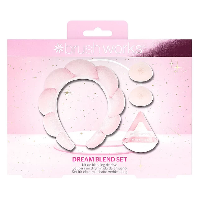 Roze rajf za kosu i set sunđera za blendovanje Dream Blend Brushworks| Kozmo Online - 5056683104561 Roze rajf za kosu i set sunđera za blendovanje Dream Blend Brushworks| Kozmo Online - 5056683104561