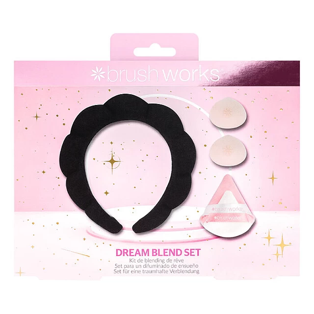 Crni rajf za kosu i set sunđera za blendovanje šminke Dream Blend Brushworks | Kozmo Online - 5056683104592 Crni rajf za kosu i set sunđera za blendovanje šminke Dream Blend Brushworks | Kozmo Online - 5056683104592