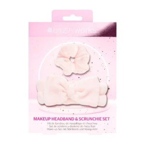 Set trake za kosu i satenske gumice Makeup Headband & Scrunchie Set