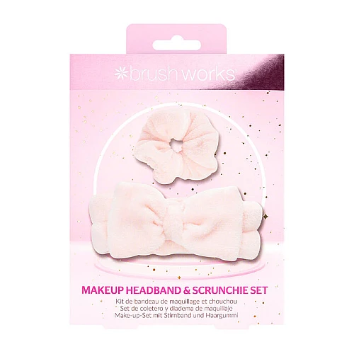 Set trake za kosu i satenske gumice Makeup Headband & Scrunchie Set
