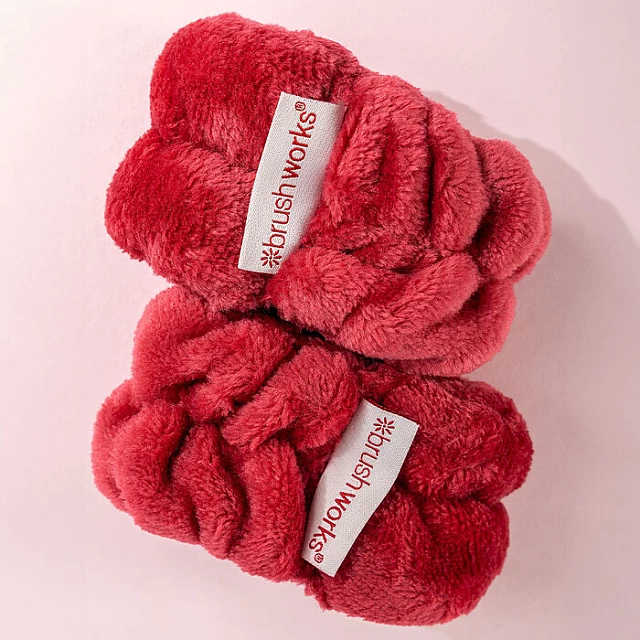 Mikrofiber narukvice za pranje lica - crvene | Brushworks | Kozmo - 5056683105797 Mikrofiber narukvice za pranje lica - crvene | Brushworks | Kozmo - 5056683105797