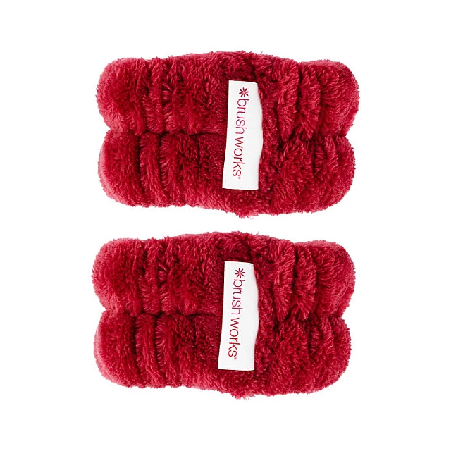 Mikrofiber narukvice za pranje lica - crvene | Brushworks | Kozmo - 5056683105797 Mikrofiber narukvice za pranje lica - crvene | Brushworks | Kozmo - 5056683105797