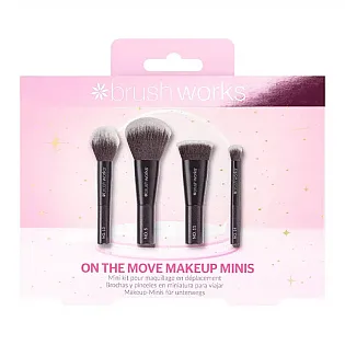Set mini četkica za šminkanje On The Move 4 kom – Brushworks