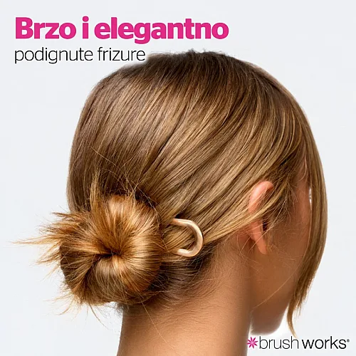 Francuske ukosnice za kosu Duo Gold & Silver 2 kom BRUSHWORKS