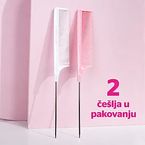 Češljevi sa iglom za tapiranje i stilizovanje kose 2 kom BRUSHWORKS