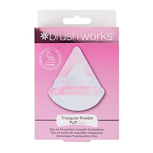 Trouglaste pufne za puder DUO Brushworks HD