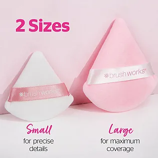 Trouglaste pufne za puder DUO Brushworks HD