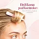 Brushworks roze snalice za kosu za odvajanje pramenova 6 kom