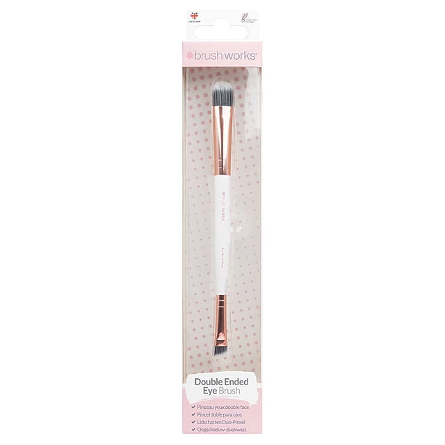 Dvostrana četkica za senku za oči White i Gold 5060455146277 | BRUSHWORKS | Kozmo Online Dvostrana četkica za senku za oči White i Gold 5060455146277 | BRUSHWORKS | Kozmo Online