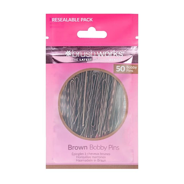 Ukosnice za kosu - Braon 50kom 5056683102727 | Brushworks |Kozmo Online Ukosnice za kosu - Braon 50kom 5056683102727 | Brushworks |Kozmo Online