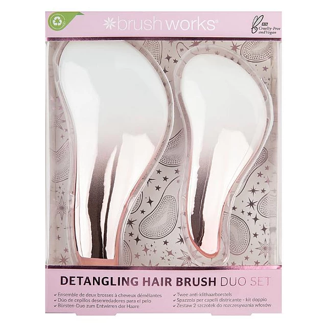 Duo set četki za raspetljavanje kose 5060903874615 | Brushworks | kozmo.rs