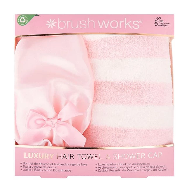 Luksuzni set peškir i kapa za tuširanje 5060455148370 | Brushworks | kozmo.rs Luksuzni set peškir i kapa za tuširanje 5060455148370 | Brushworks | kozmo.rs