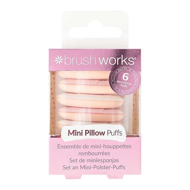 Mini sunđerasti jastuci za šminkanje 6 pack 5056682800495 ∣ Brushworks ∣ kozmo.rs