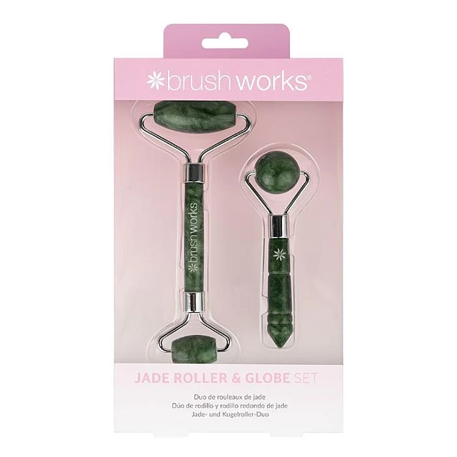 Set od žada za masažu lica Roller & Globe 5060455148646 | Brushworks | kozmo.rs Set od žada za masažu lica Roller & Globe 5060455148646 | Brushworks | kozmo.rs
