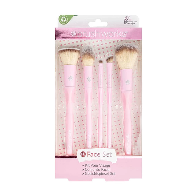 Set Četkica za Šminkanje za Lice | Brushworks | Kozmo Online Set Četkica za Šminkanje za Lice | Brushworks | Kozmo Online