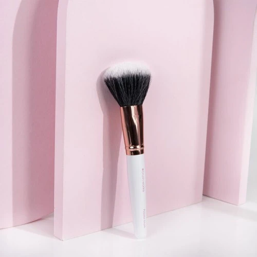 Četkica za puder Brushworks White & Gold 