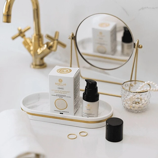 BasicLab Noćna Krema za Predeo Oko Očiju 3% Aminokiseline + Retinal 18ml | 5904639170354 | Kozmo