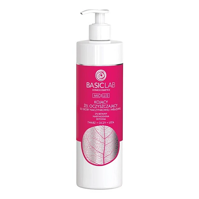 BasicLab Gel za Čišćenje Lica za Osetljivu Kožu Sklonu Crvenilu - Kozmo - 5904639170682 