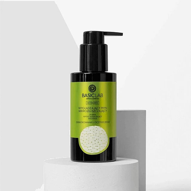 BasicLab Tečni BHA Piling Za Lice 2% Salicilna Kiselina - Za Akne i Mitisere 100ml | 5904639171153 | Kozmo