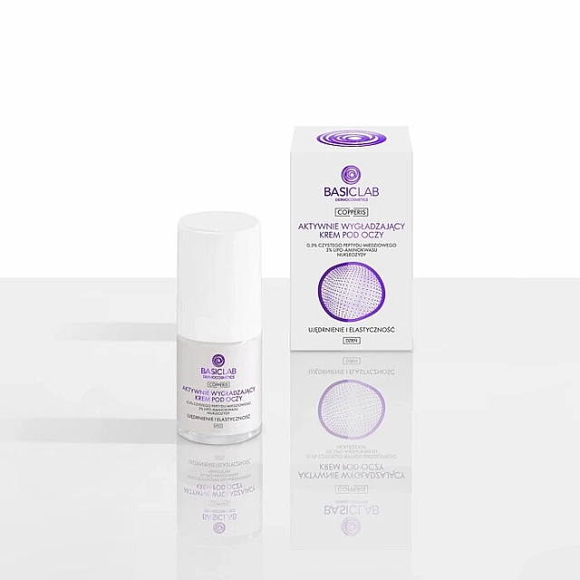 BasicLab Anti-age Dnevna Krema protiv Bora oko Očiju sa Bakarnim Peptidima 0,3% - 5904639175441 - Kozmo