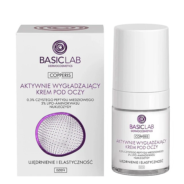 BasicLab Anti-age Dnevna Krema protiv Bora oko Očiju sa Bakarnim Peptidima 0,3% - 5904639175441 - Kozmo